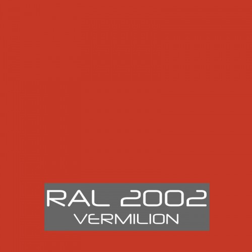 RAL 2002 Vermilion tinned Paint Buzzweld Coatings